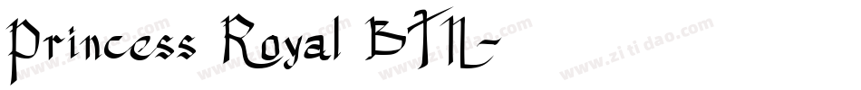 Princess Royal BTN字体转换
